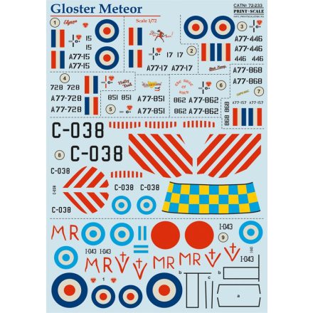 Print Scale Gloster Meteor F.4 and F.8