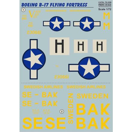 Print Scale Boeing B-17F Flying Fortress "Veni. Vidi. Vici" matrica