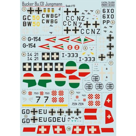 Print Scale Bucker Bu-131 Jungmann matrica