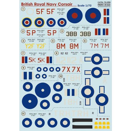 Print Scale British Royal Navy Corsair matrica