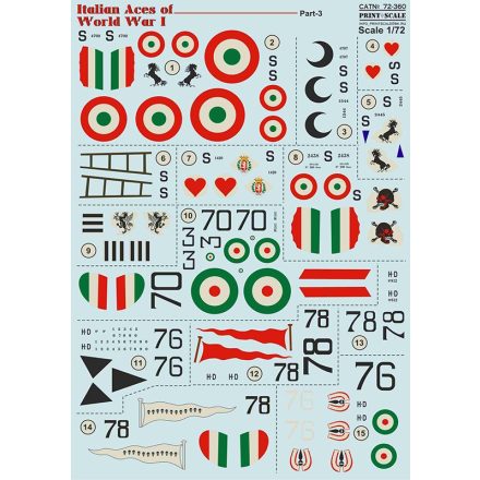 Print Scale Italian Aces of WW I. Part 3. SPAD matrica