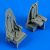 Quickboost de Havilland Mosquito Mk.IV seats with safety belts (Tamiya)