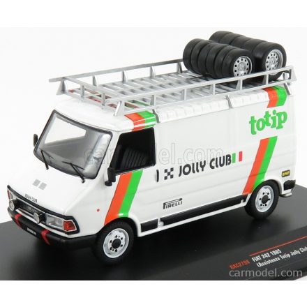 IXO FIAT 242 VAN FIAT TEAM TOTIP JOLLY CLUB ASSISTANCE RALLY 1985 - LANCIA 037