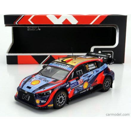 IXO-MODELS - HYUNDAI i20 COUPE WRC RALLY FINLAND 2022 T.NEUVILLE (CSOMAGOLÁSSÉRÜLT)