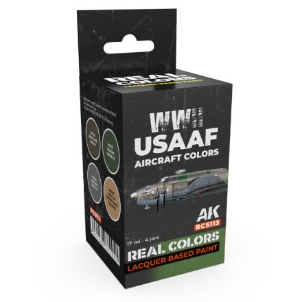 AK REAL COLOR USAAF WWII Aircraft Colors Set