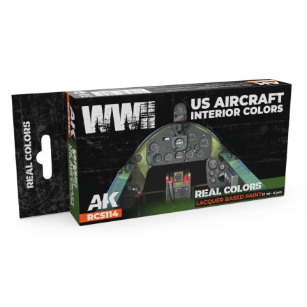 AK REAL COLOR US WWII Aircraft Interior Colors Set