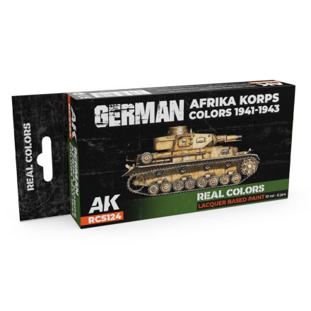 AK REAL COLOR German Afrika Korps Colors 1941-1943 Set