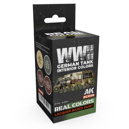 AK REAL COLOR German WWII Tank Interior Colors Set