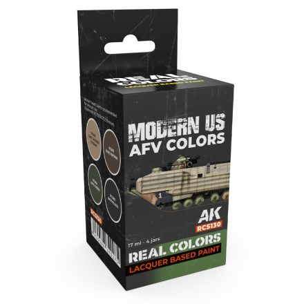 AK REAL COLOR Modern US AFV Colors Set