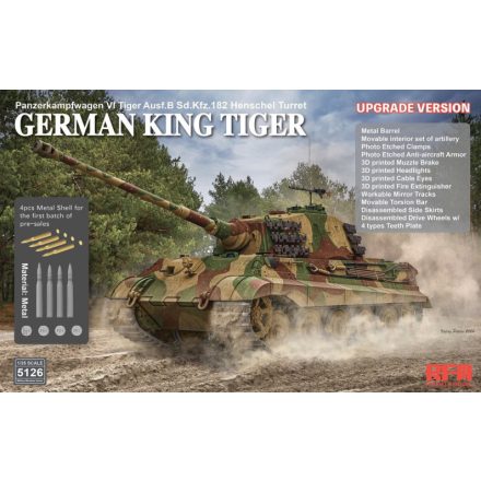 Rye Field Model Sd.Kfz.182 King Tiger Henschel Turret - Upgrade Version makett