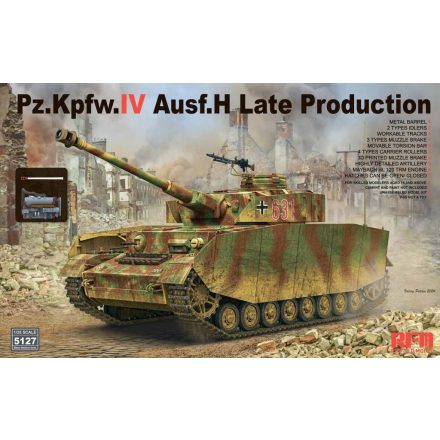 Rye Field Model Pz.Kpfw.IV Ausf.H Late Production with Workable Tracks makett