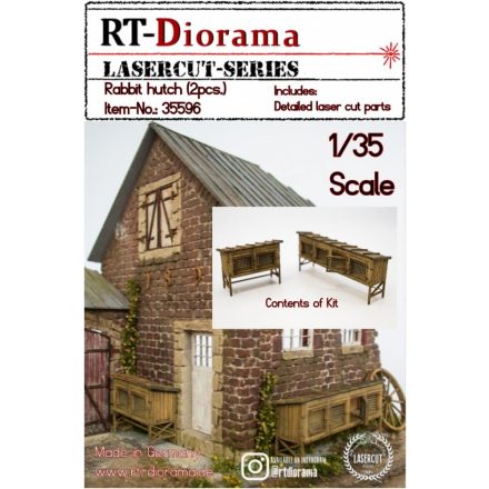 RT-Diorama Rabbit hutch (2 pieces)