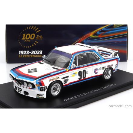 SPARK MODEL BMW 3.0 CSL TEAM AUBRIET N 90 24h LE MANS 1975 J.C.AUBRIET - J.C.DEPINCE