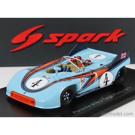 SPARK-MODEL PORSCHE 908/3 SPIDER N 4 TARGA FLORIO 1971 P.RODRIGUEZ - H.MULLER