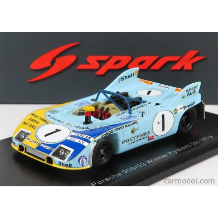 SPARK-MODEL PORSCHE 908/3 SPIDER N 1 WINNER 9h KYALAMI 1973 R.JOST - H.MULLER