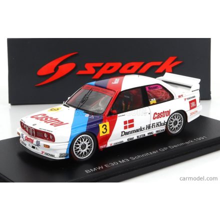 SPARK MODEL BMW 3-SERIES M3 (E30) TEAM SCHNITZER N 3 DENMARK GP 1991 KRIS NISSEN