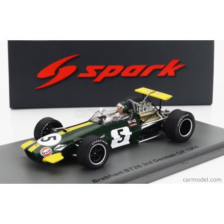 SPARK MODEL BRABHAM F1 BT26 N 5 3rd GERMAN GP 1968 JOCHEN RINDT