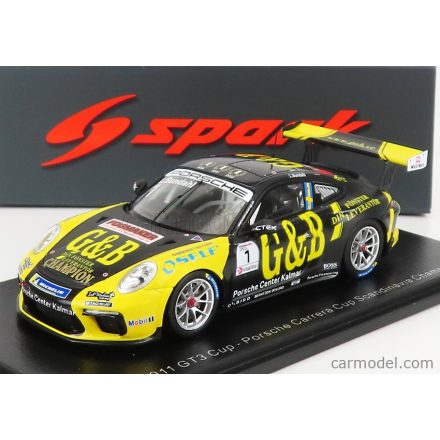 SPARK-MODEL PORSCHE 911 991-2 GT3 CUP N 11 PORSCHE CARRERA CUP SCANDINAVIE CHAMPION 2020 L.SUNDAHL