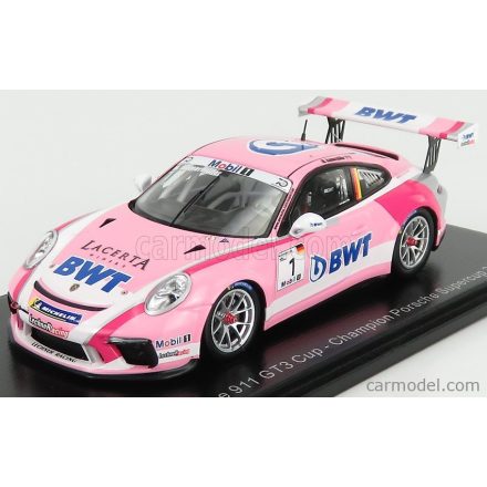 SPARK-MODEL PORSCHE 911 991 GT3 CUP N 1 CHAMPION PORSCHE SUPERCUP 2018 M.AMMERMULLER