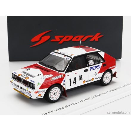 SPARK-MODEL LANCIA DELTA HF INTEGRALE 16V TEAM TELDE N 14 RALLY COSTA BRAVA 1991 LUIS MANZON - ALEX ROMANI