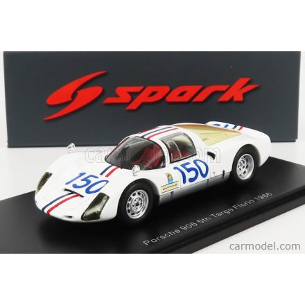 SPARK-MODEL PORSCHE 906 N 150 5th TARGA FLORIO 1966 C.BOURILLOT - U.MAGLIOLI