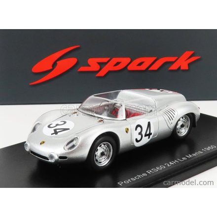 SPARK-MODEL PORSCHE RS60 1606cc TEAM PORSCHE KG N 34 24h LE MANS 1960 M.TRINTIGNANT - H.HERRMANN