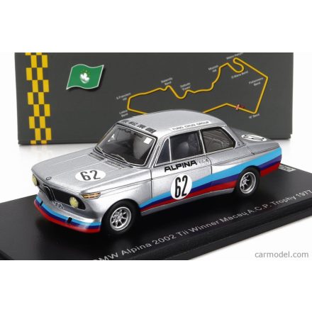 SPARK MODEL BMW 2002Tii N 62 WINNER TROPHY A.C.P. MACAU 1977 P.LO