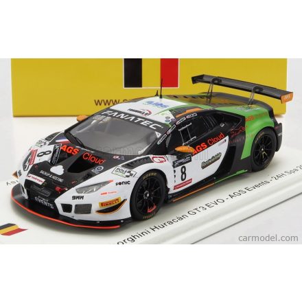 SPARK-MODEL - LAMBORGHINI - HURACAN GT3 EVO TEAM AGS EVENTS N 8 24h SPA 2022 N.GOMAR - R.DEL SARTE - L.CABIROU - M.PARISY