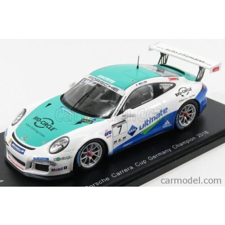 SPARK-MODEL PORSCHE 911 991 CARRERA CUP N 7 GERMANY CHAMPION 2016