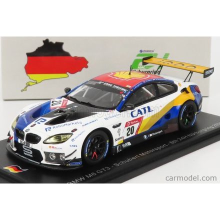 SPARK-MODEL BMW 6-SERIES M6 GT3 TEAM SCHUBERT MOTORSPORT N 20 24h NURBURGRING 2021 J.KROHN - J.KLINGMANN - A.SIMS - S.DUSSELDORP