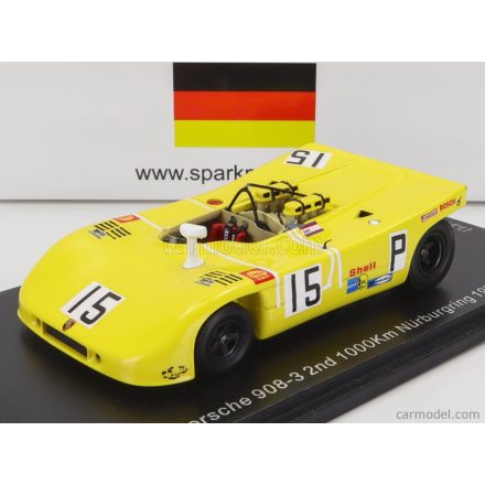 SPARK-MODEL PORSCHE 908/3 SPIDER N 15 2nd 1000km NURBURGRING 1970 H.HERRMANN - R.ATTWOOD