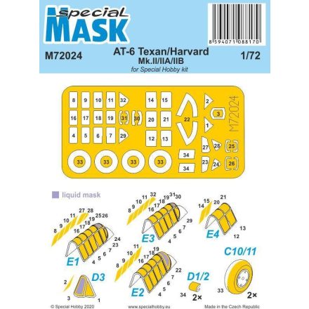 Special Hobby AT-6 Texan/Harvard Mk.II/IIA/IIB (Special Hobby) maszkoló