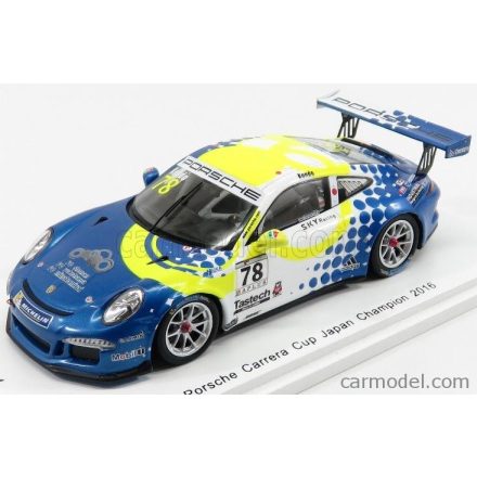 SPARK-MODEL PORSCHE 911 991 CARRERA CUP N 78 JAPAN CHAMPION 2016