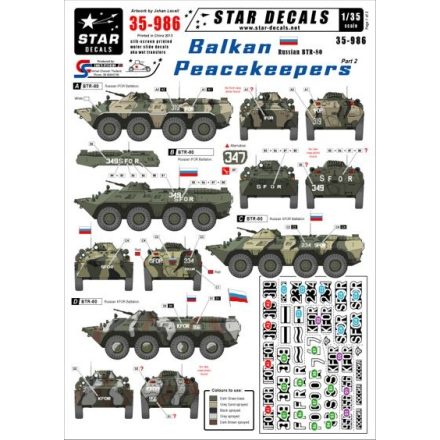 Star Decals Balkan Peacekeepers #2 matrica