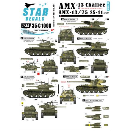 Star Decals AMX-13 Chaffee & AMX-13 SS-11 matrica