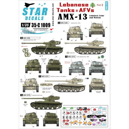 Star Decals Lebanese Tanks & AFVs #2 matrica