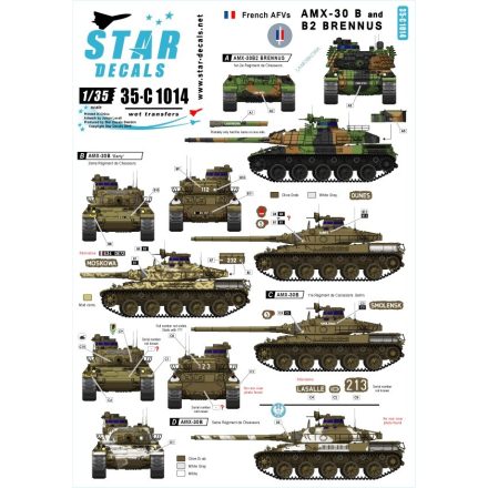 Star Decals AMX-30B2 French Main Battle Tank Brennus French AMX-30B matrica