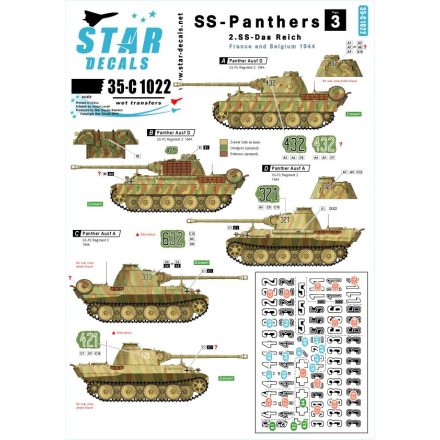 Star Decals SS-Panthers # 3 matrica