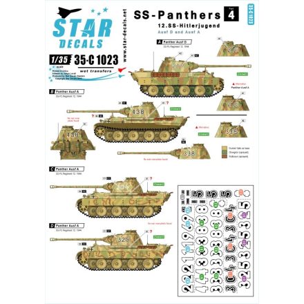 Star Decals SS-Panthers # 4 matrica