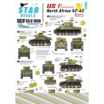 Star Decals U.S. in North Africa # 2 matrica