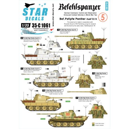 Star Decals Befehlspanzer # 5 matrica