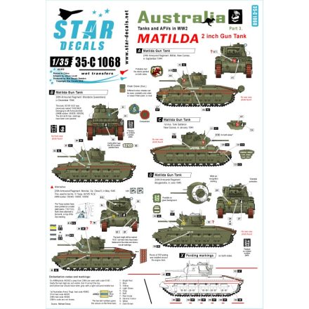 Star Decals Australia Tanks & AFVs # 3 matrica