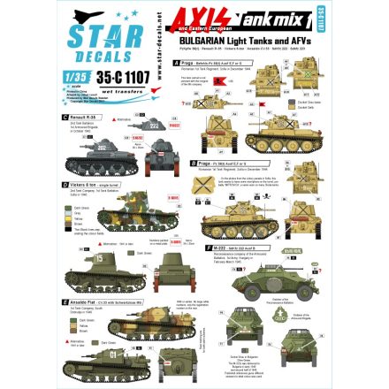 Star Decals Axis & East European Tank mix # 1 matrica