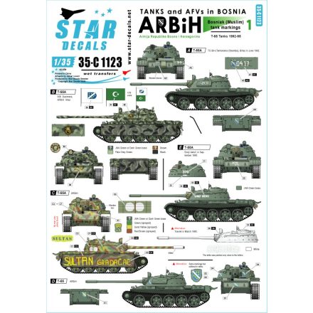 Star Decals Tanks & AFVs in Bosnia # 1 matrica