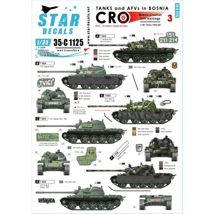 Star Decals Tanks & AFVs in Bosnia # 3 matrica