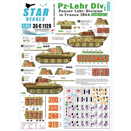 Star Decals Panzer-Lehr Division # 2 matrica