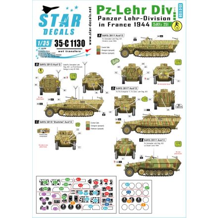 Star Decals Panzer-Lehr Division # 3 matrica