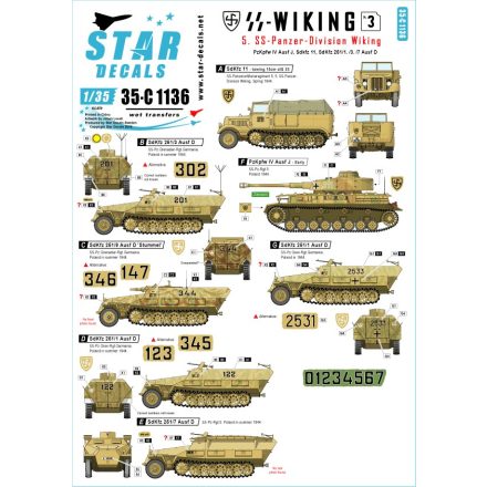 Star Decals SS-Wiking # 3 matrica