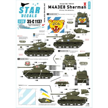 Star Decals M4A3E8 Sherman # 2 matrica