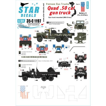 Star Decals Vietnam Gun Trucks # 4. matrica